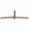Ekena Millwork Bellingham Rough Sawn Timber Gable Bracket, Douglas Fir, 84"W x 31"H x 4"D x 4"F, 9/12 Pitch GBW084X31X0404BEL00RDF - alternate 4